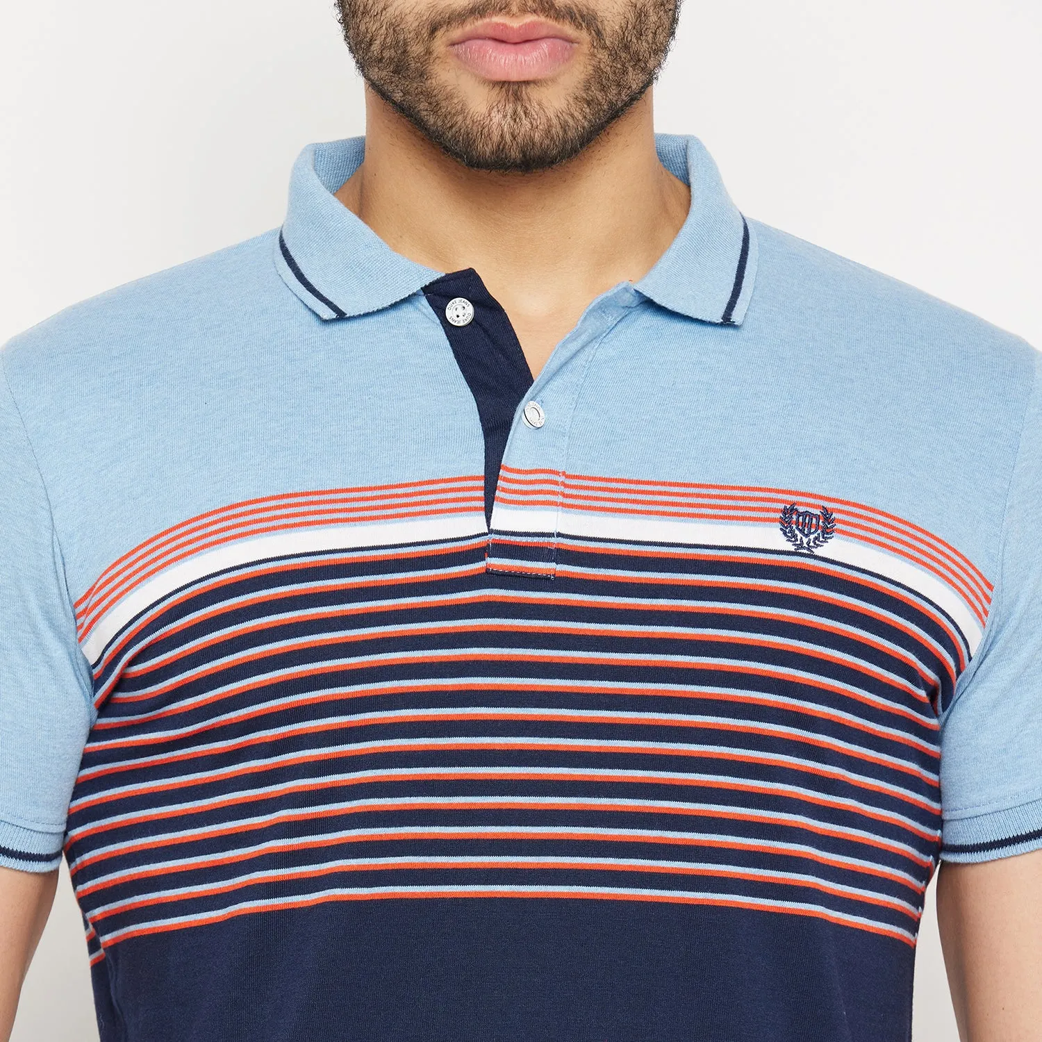 Duke Stardust Men Half Sleeve Polo Neck Cotton T-shirt (LF5726)