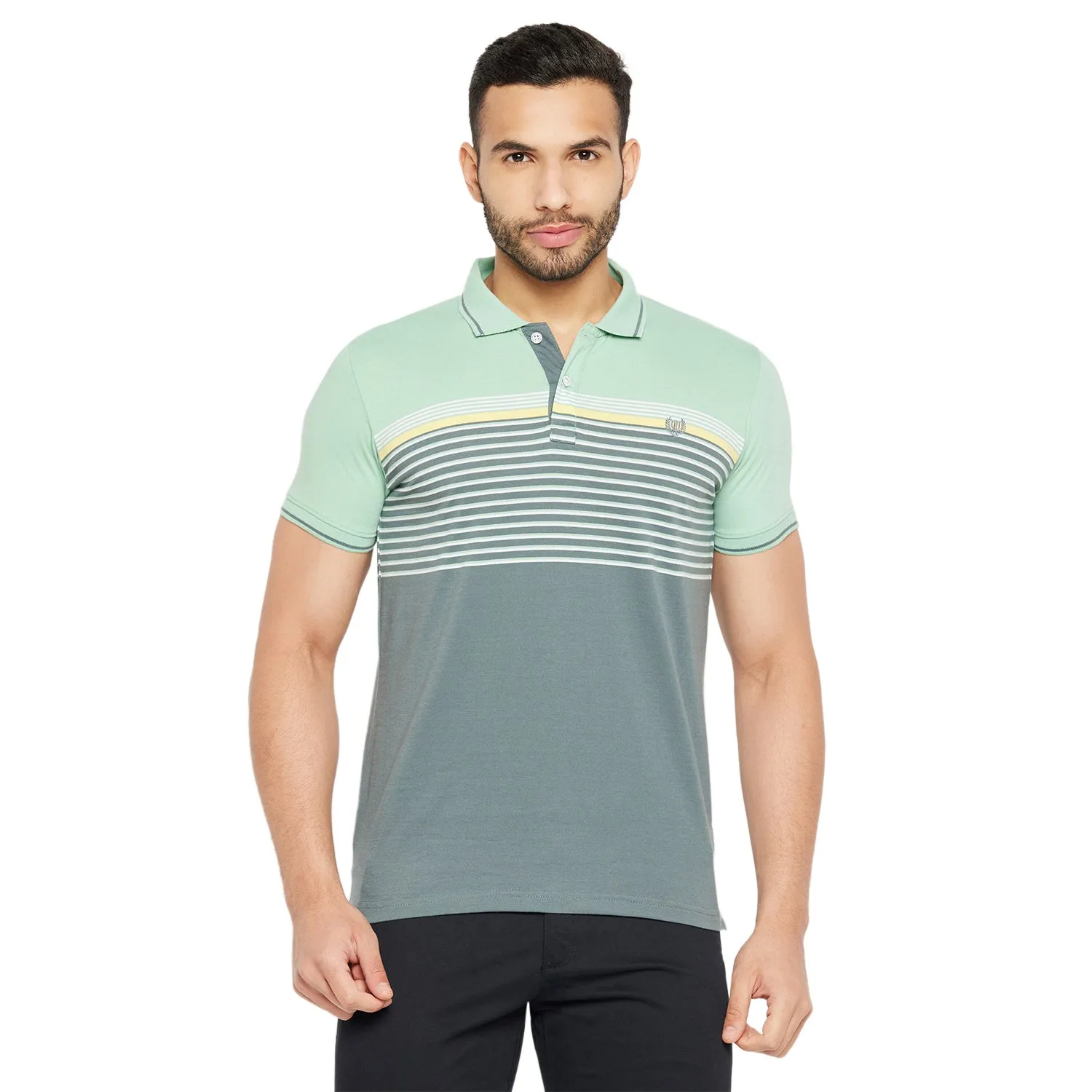 Duke Stardust Men Half Sleeve Polo Neck Cotton T-shirt (LF5726)