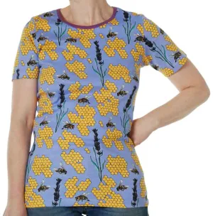 DUNS Short Sleeved T-shirt Adult - Bee Grape