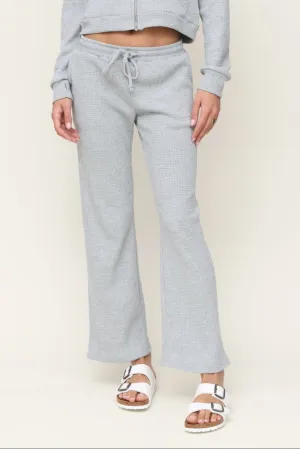 Casual Movement Lazy Day Waffle Wide Leg Pants