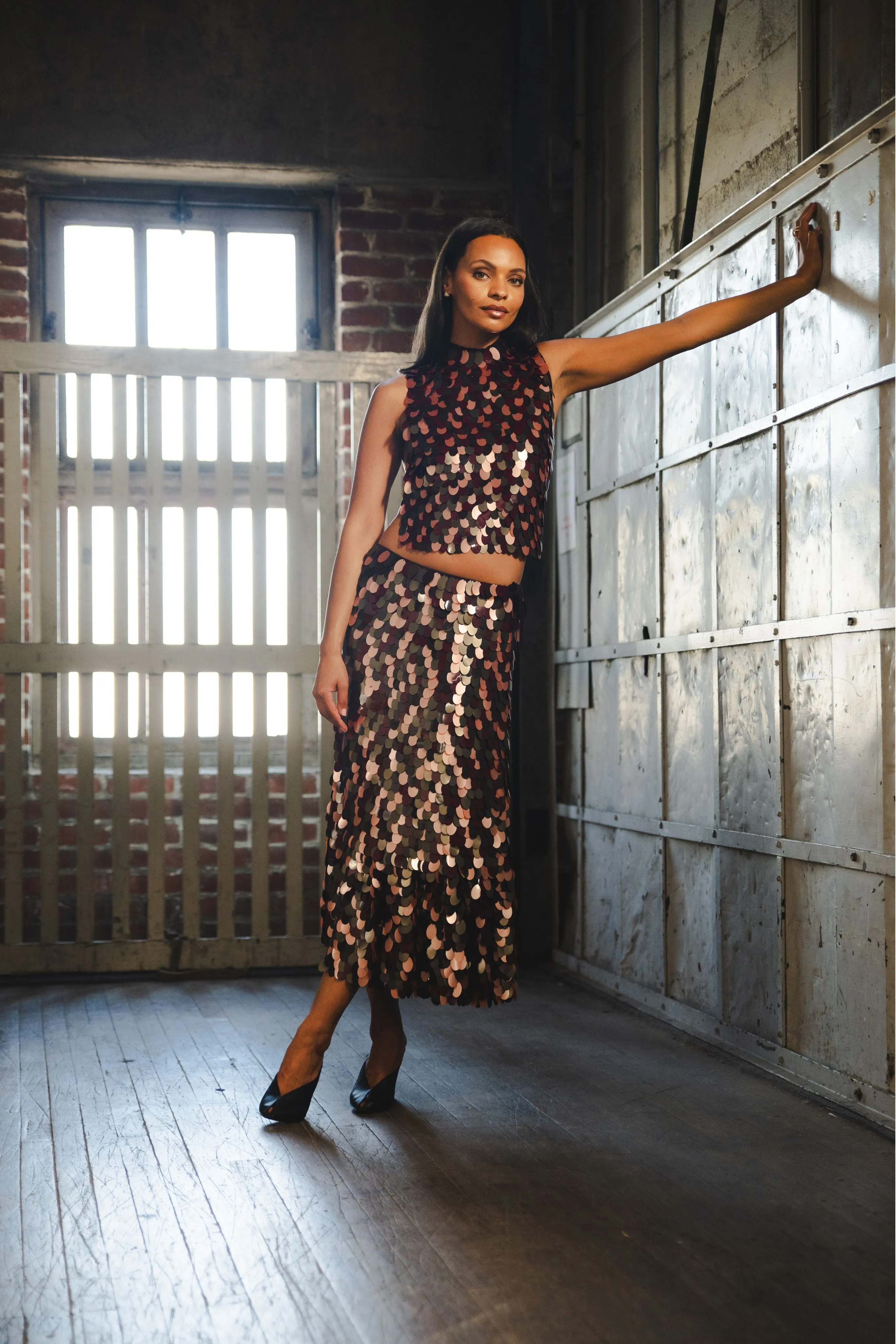Carmasa Embroidered Top Breathable Lining Midweight Texture