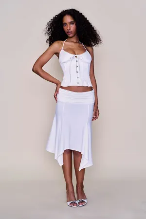 Asymmetrical hem Marini Corset Top