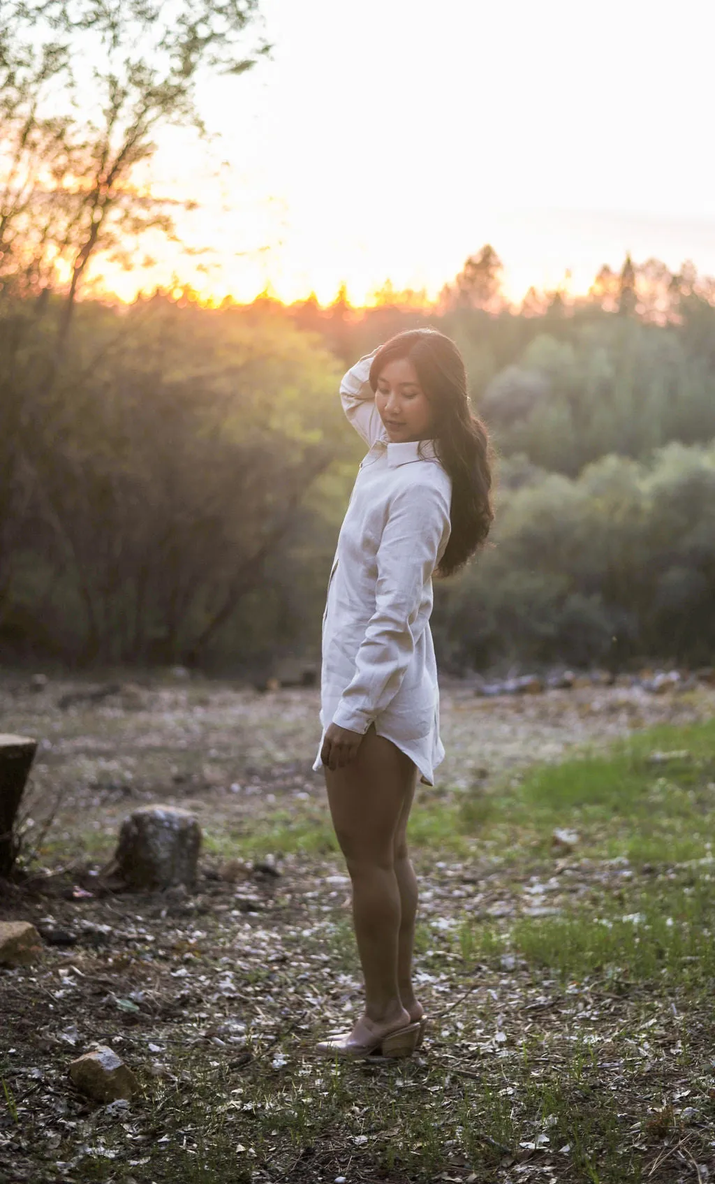 Cora Cover Up in Sand Linen DurableBlend Comfy Cardigan