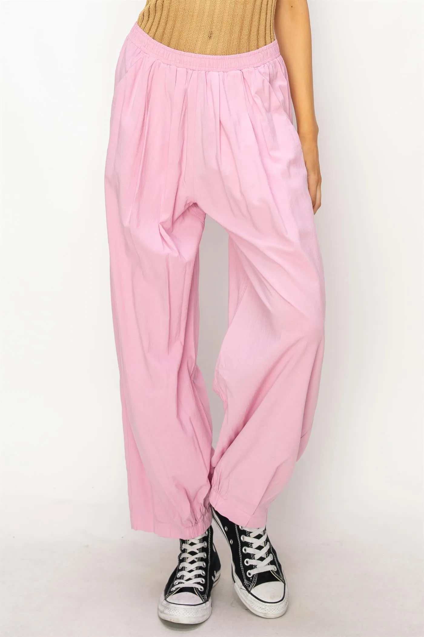 DZ24A651-Mid Rise Wide Leg Pants