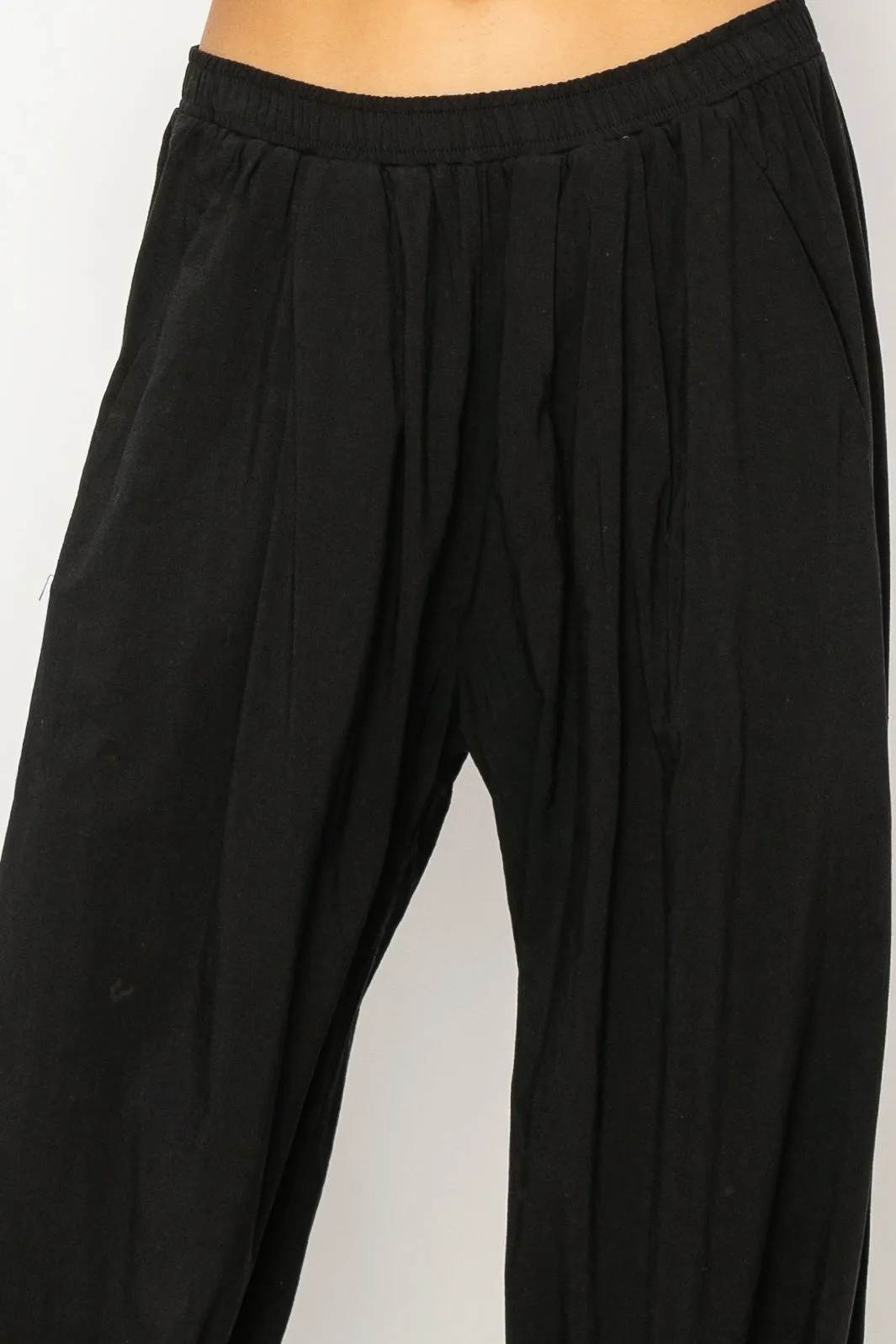 DZ24A651-Mid Rise Wide Leg Pants