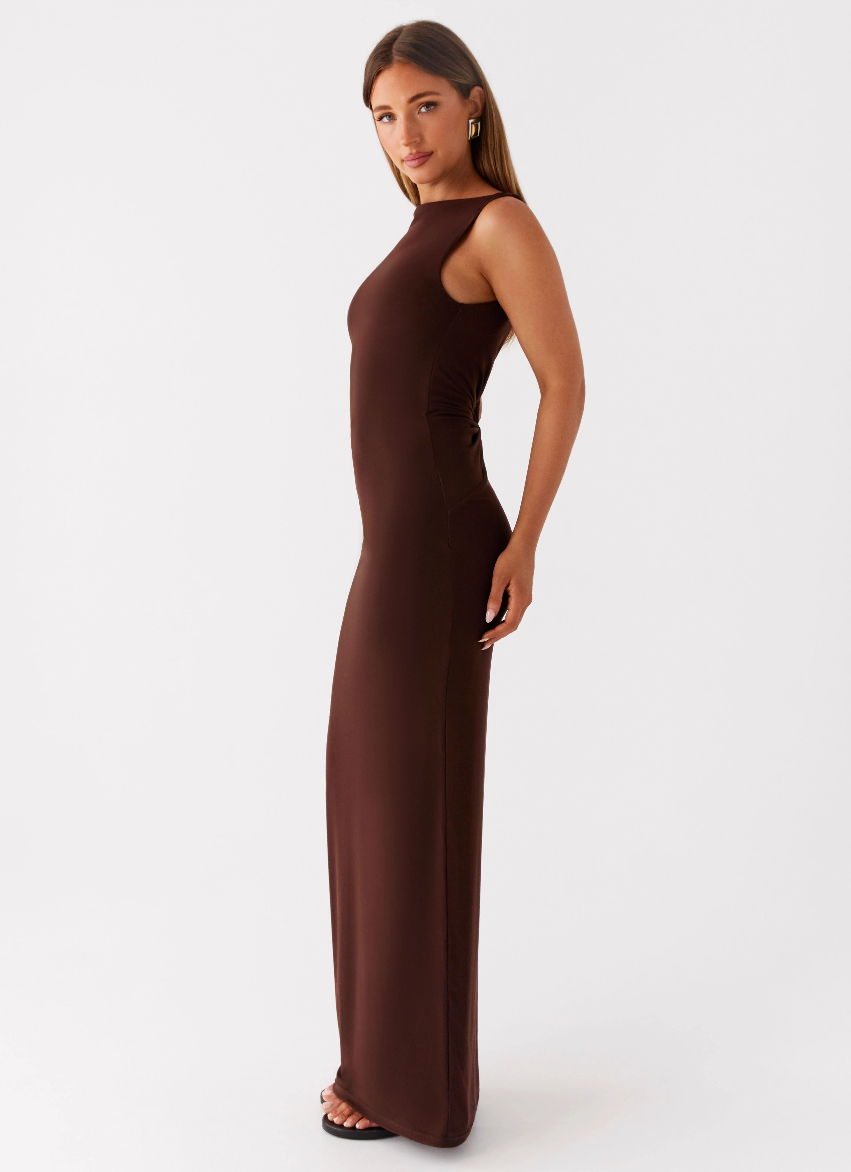 Earthbound Muse Maxi Dress - Chocolate Timeless Vibe