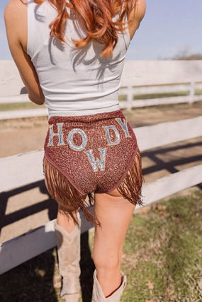 EASTNWEST Howdy Fringe Shorts Slip Resistant Inner Grip High-End Option