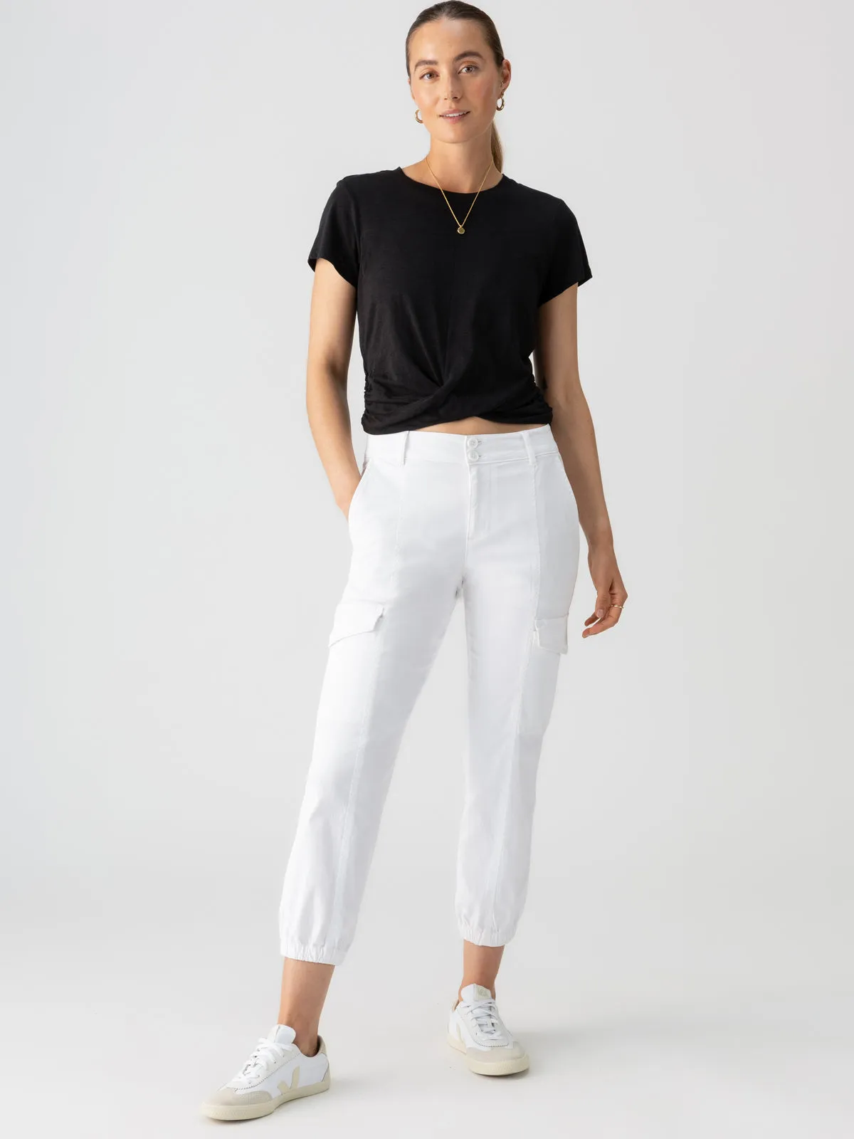 Softened Hem Rebel Standard Rise Pant Brilliant White
