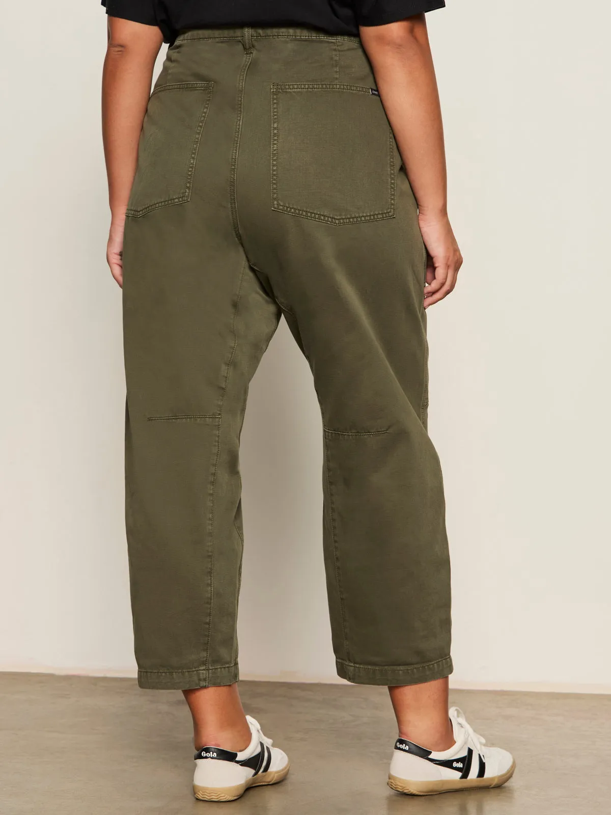 Versatile Comfort Secure Waistband Boyfriend Utility Pant Kalamata Extended Sizing