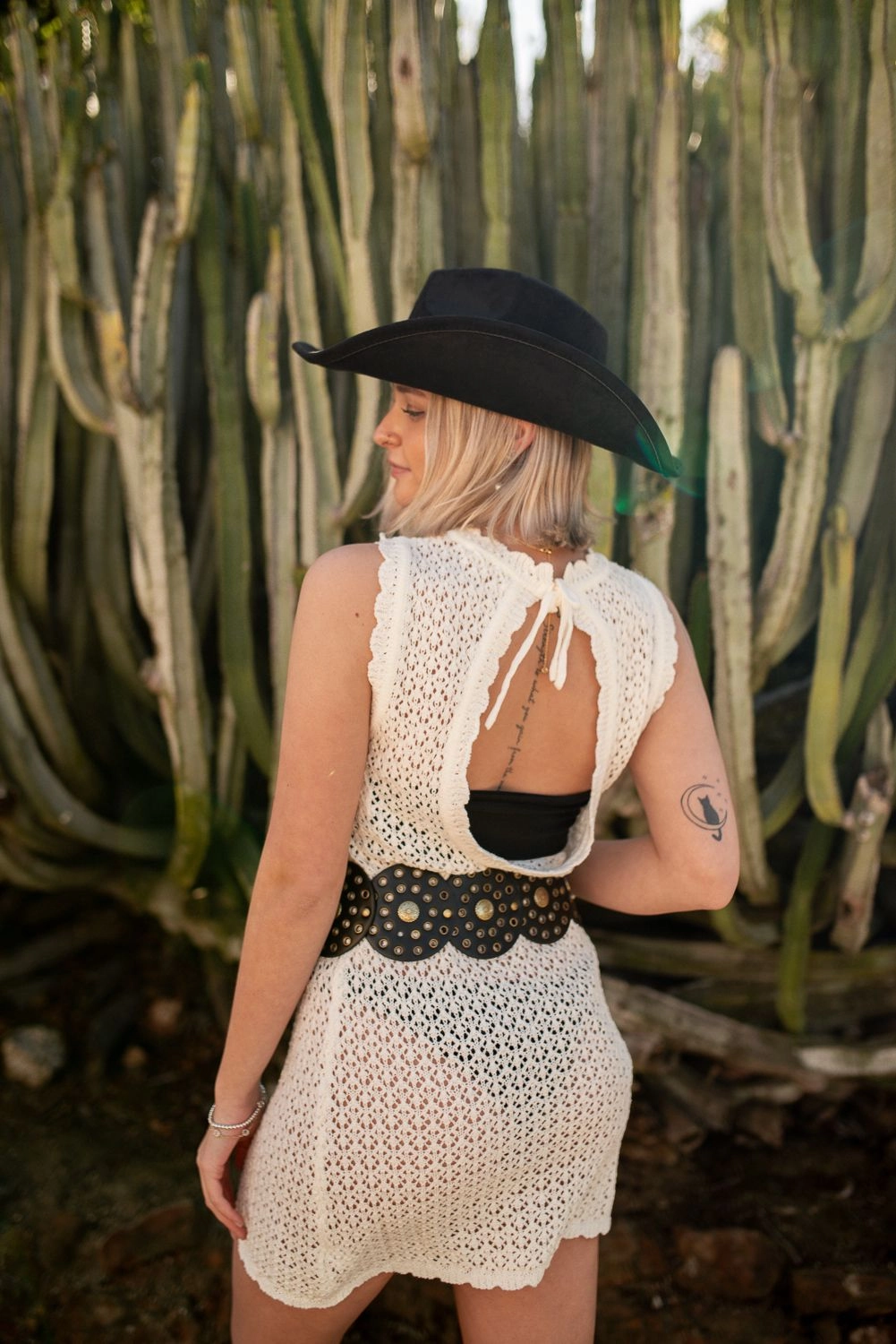 Relaxed and Effortless Versatile Wearable Tally Crochet Mini Dress