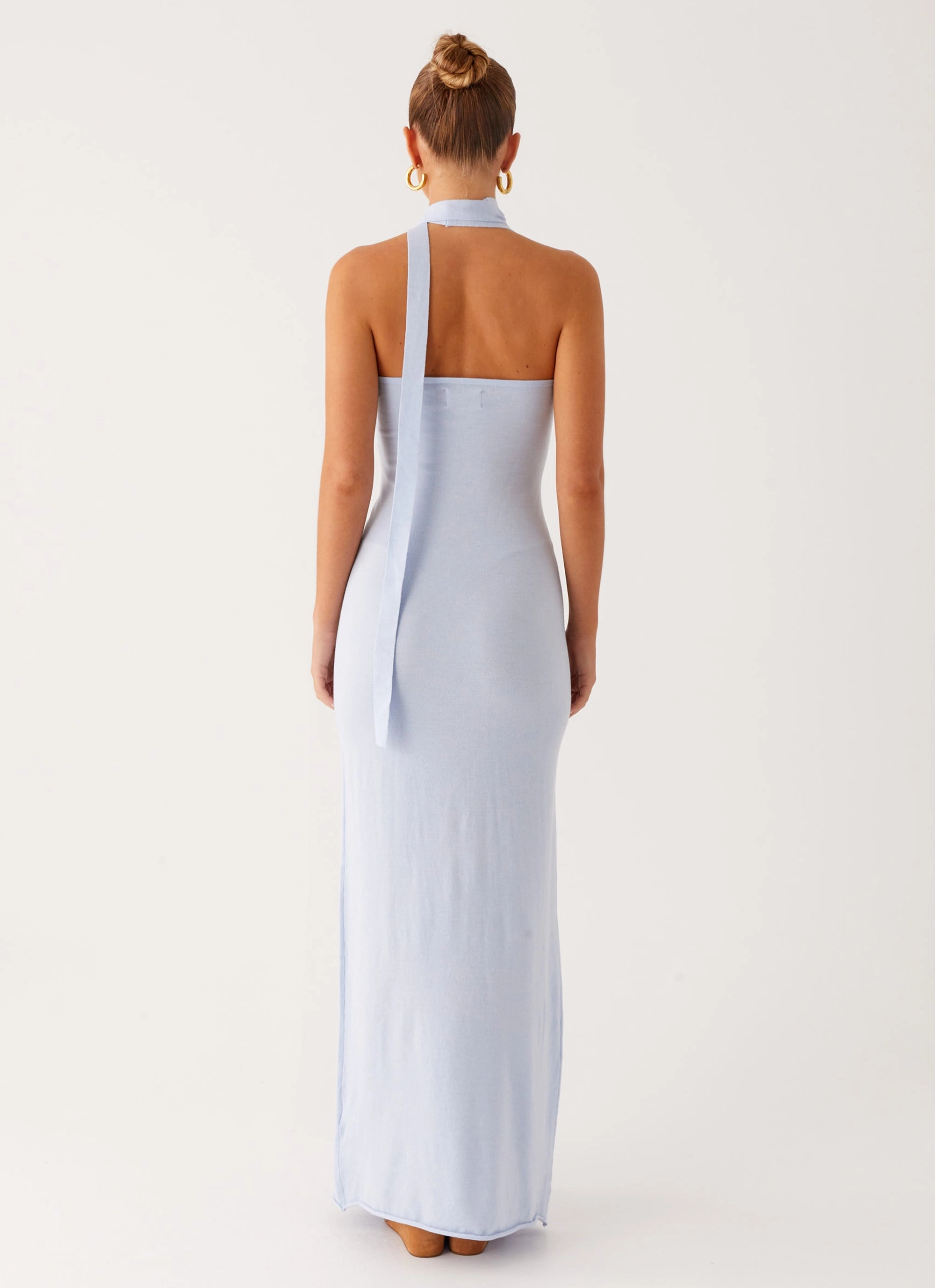 Eddie Knit Maxi Dress - Blue Comfortable Cut