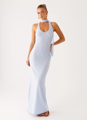 Smart Look Eddie Knit Maxi Dress - Blue