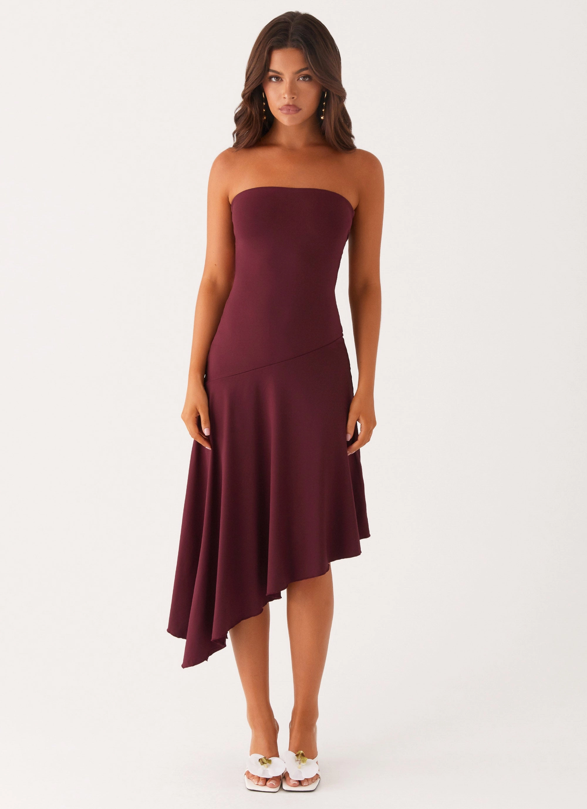 Juliana Midi Dress - Mulberry Smart Cut Vibe Choice