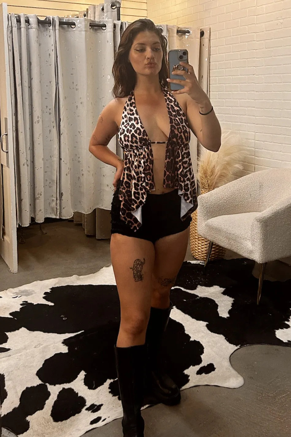 Soft Touch Wild Thang Top- Leopard