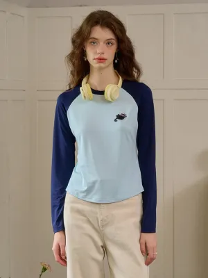 ??Final Sale??Christy Round Neck Embroidered Top Bluesign Approved Material