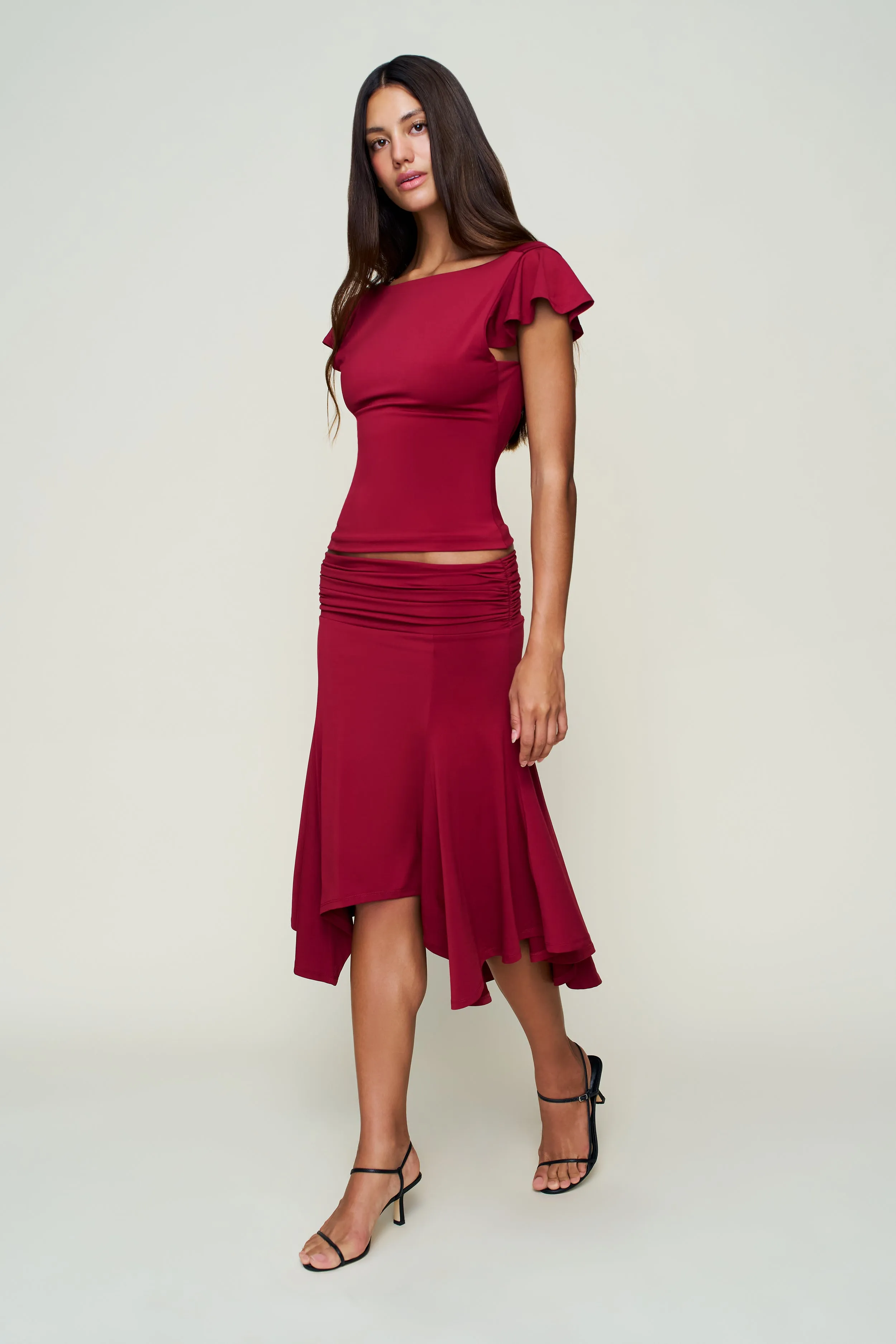 Multi Panel Cut AntiOdor Soffiano Top