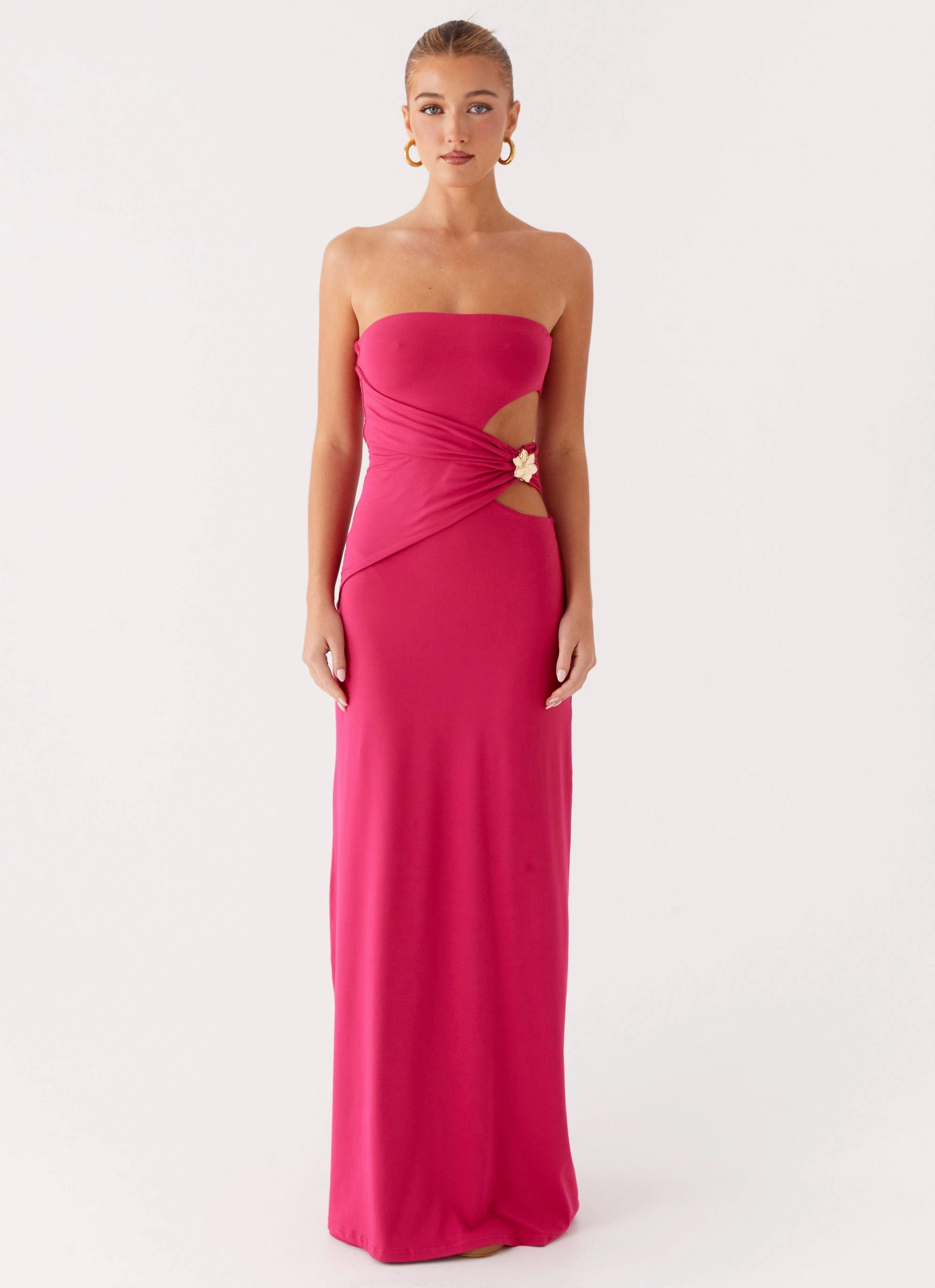 Anetta Maxi Dress - Fuchsia Bold Touches