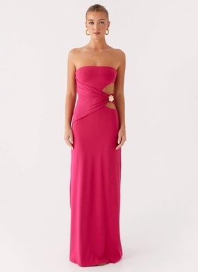 Anetta Maxi Dress - Fuchsia Bold Touches