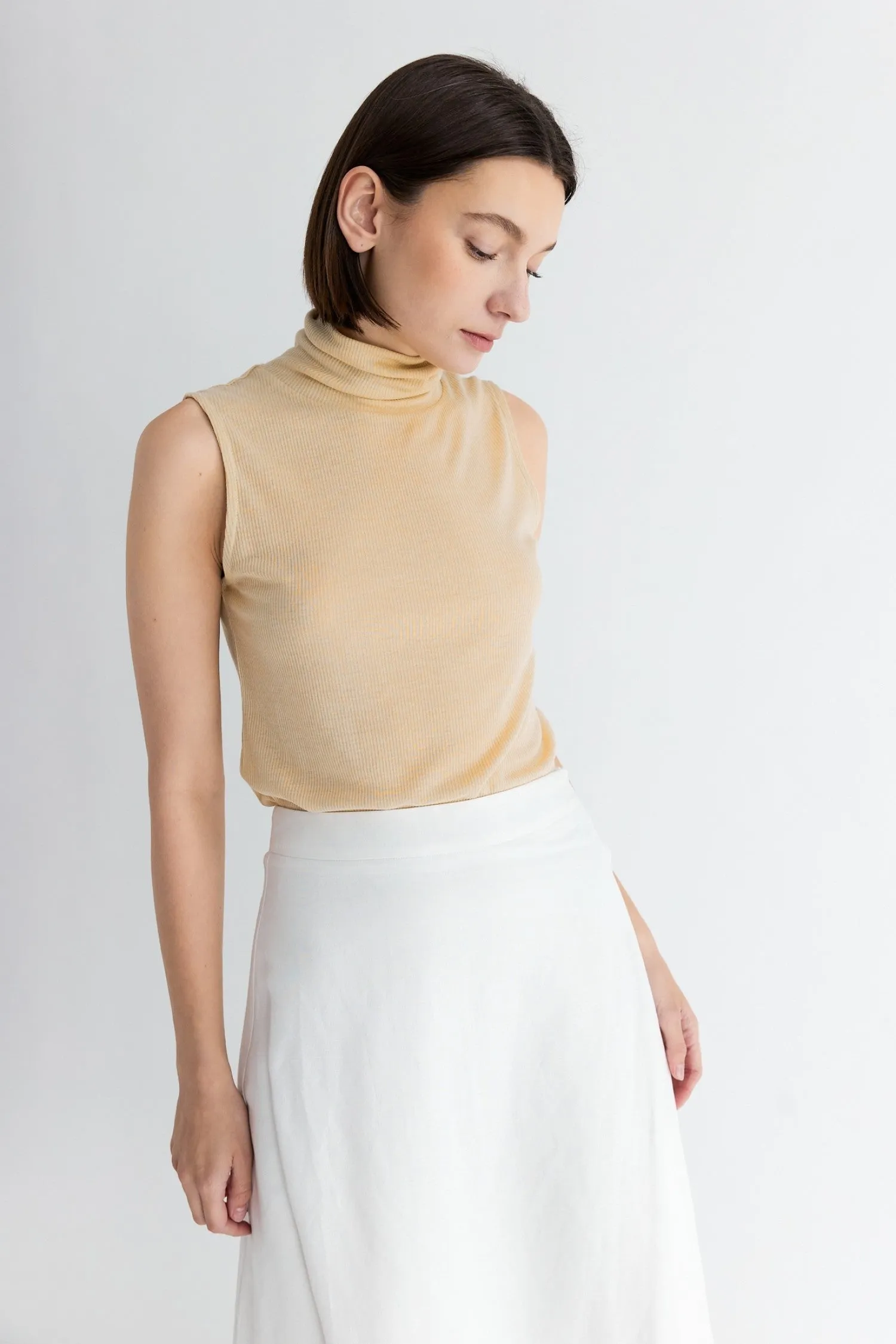 Placket Detailing Marian Top Oatmeal