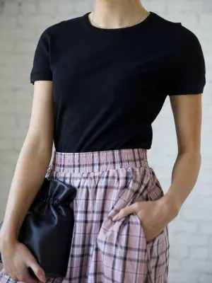 Jane Crew Knit  - Black Unlined Design Curved Hemline