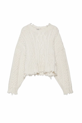Felix Cropped Sweater Low Impact Dye
