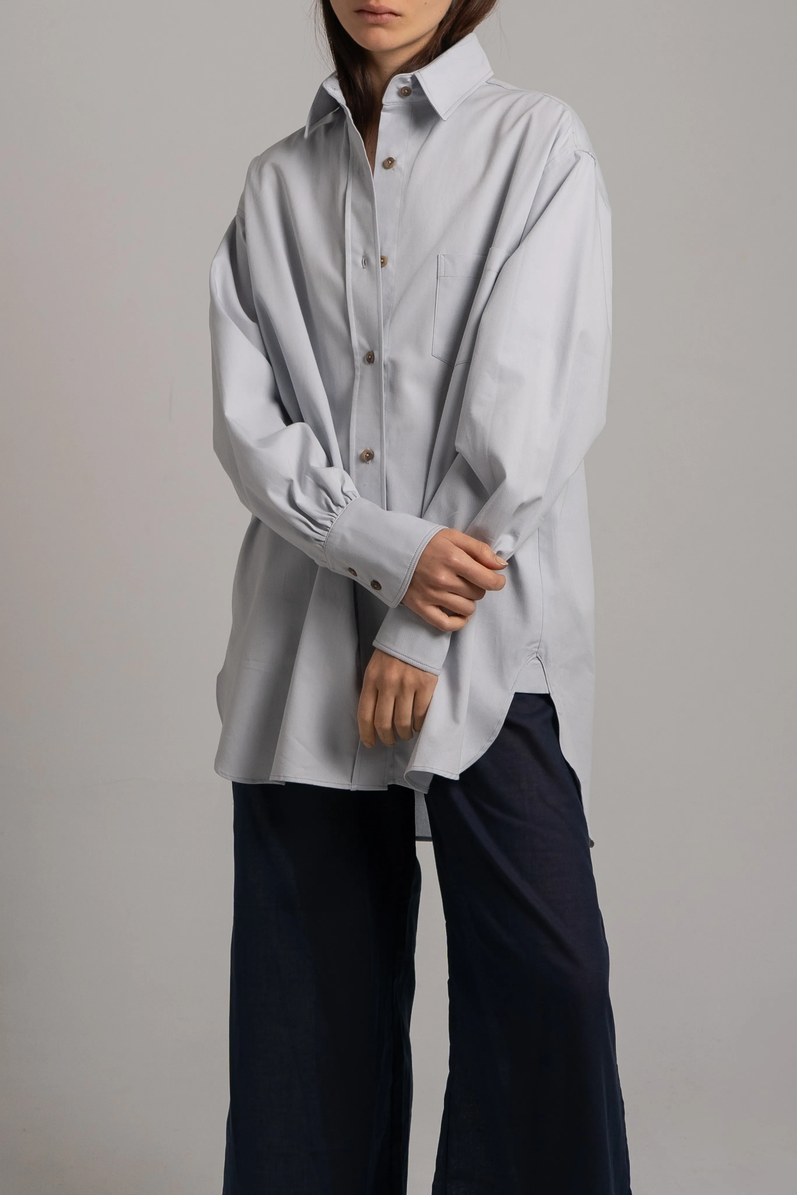 Interlock Weave Boyfriend Shirt