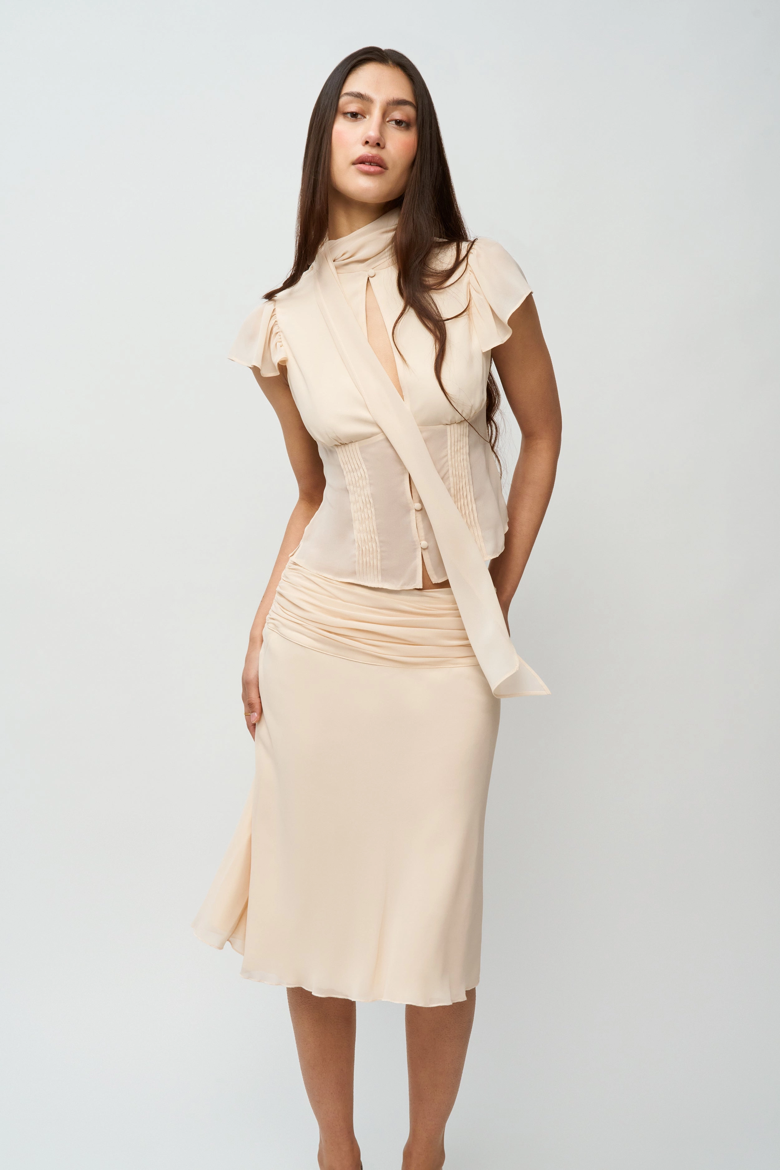 Eda Skirt Simple Outfit Cotton Rich