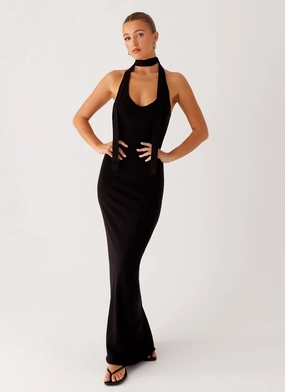 Semi Fit Eddie Knit Maxi Dress - Black