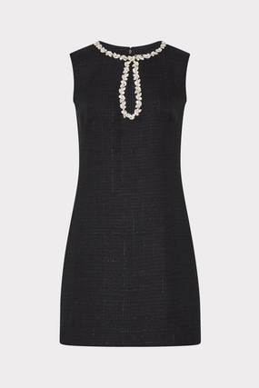 Eden Boucle Mini Dress Stain-Guard-Finish Flattering Layers