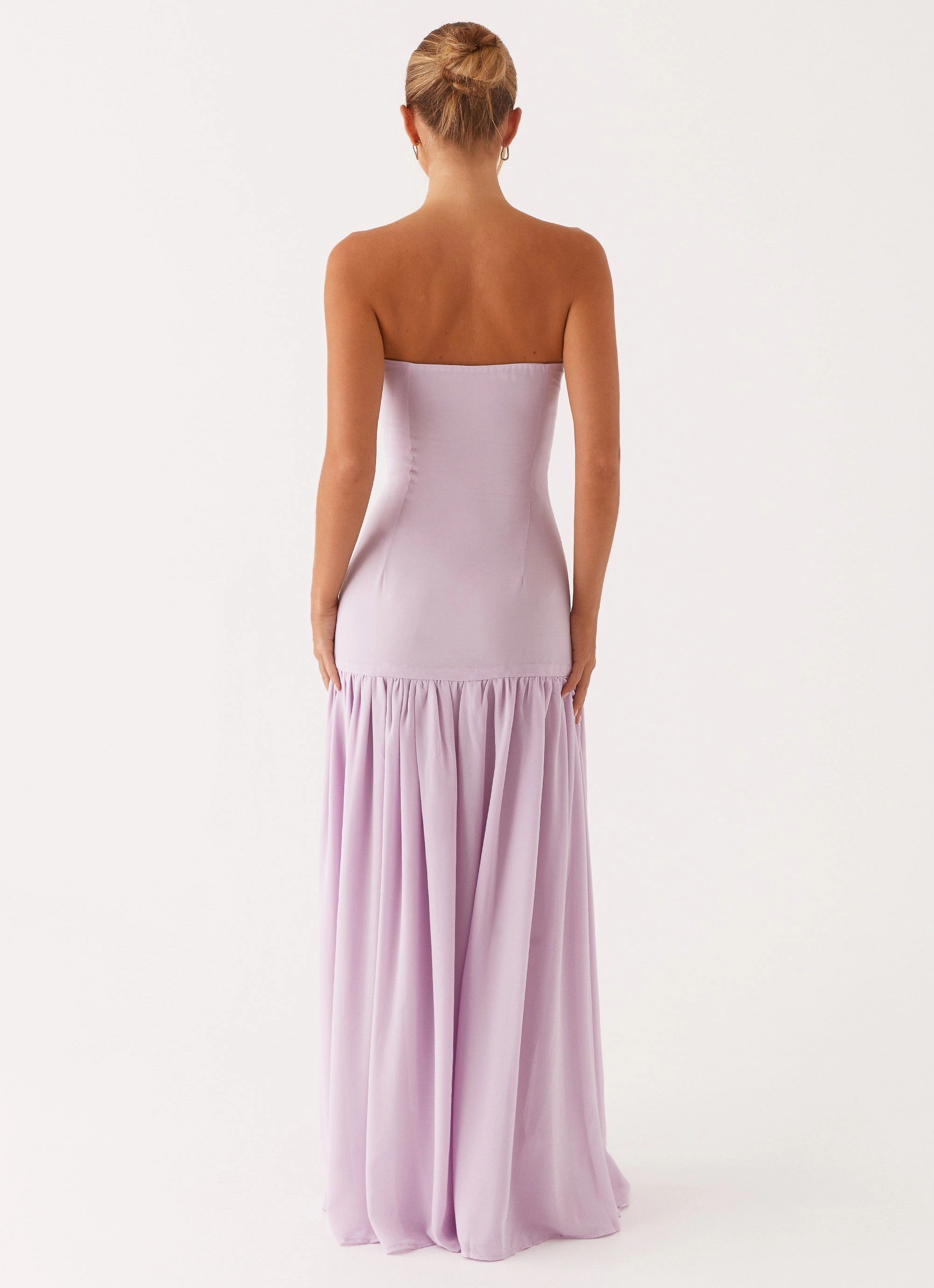 Smooth Finish Simple Ease Eden Strapless Maxi Dress - Lilac