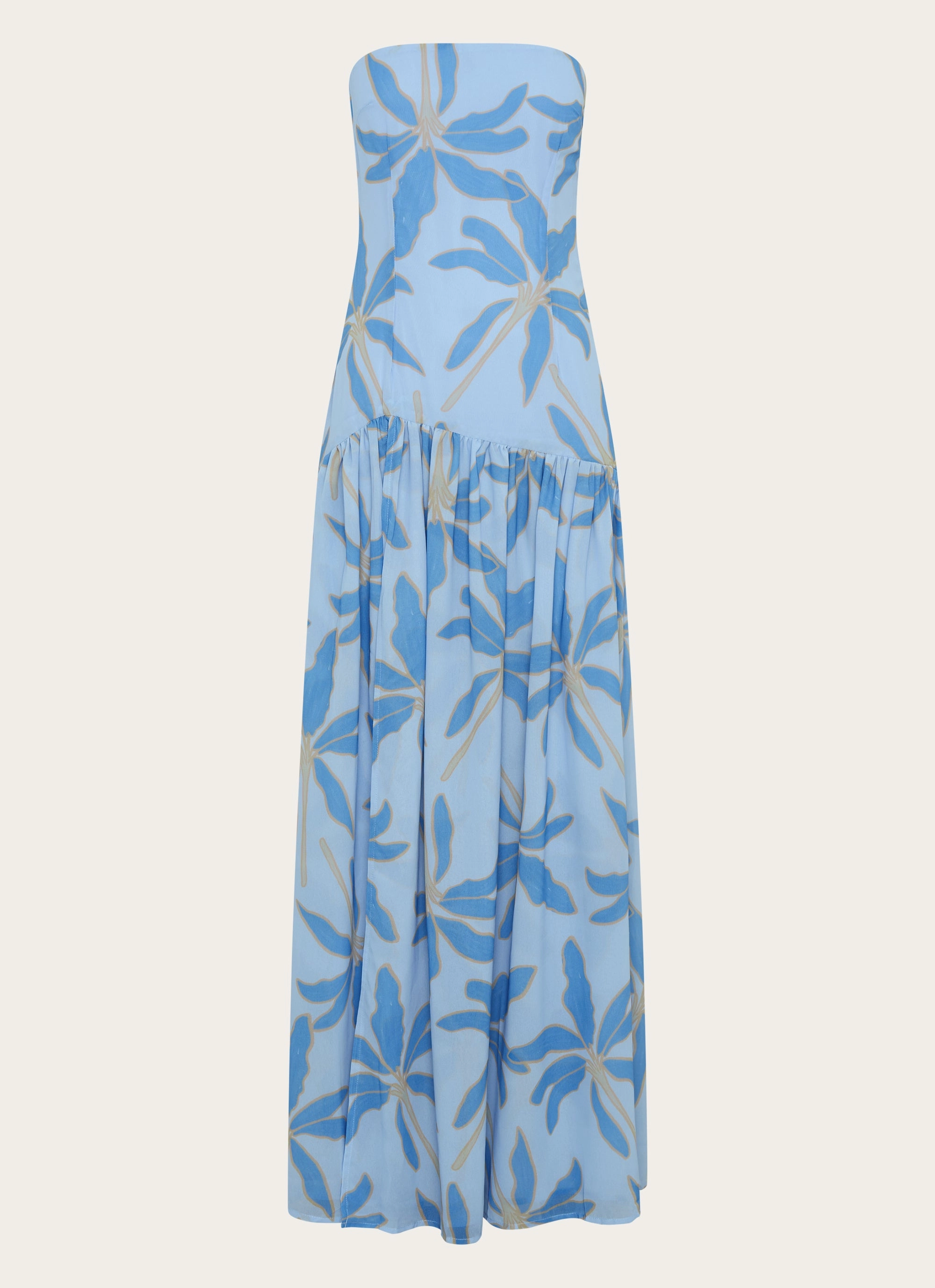 Eden Strapless Maxi Dress - Opulent Blue Simple Elegance elegant design