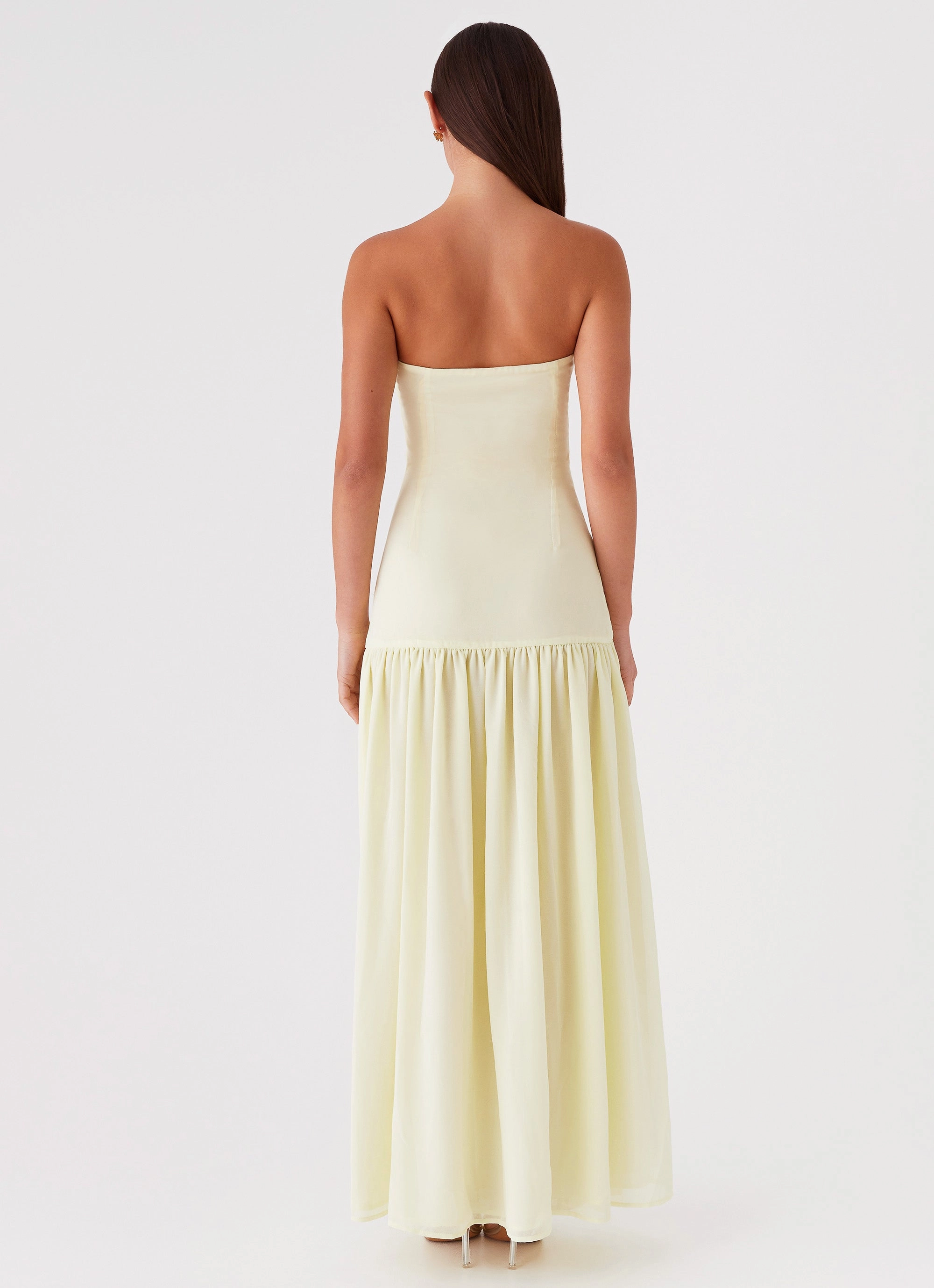 New Spirit Eden Strapless Maxi Dress - Yellow