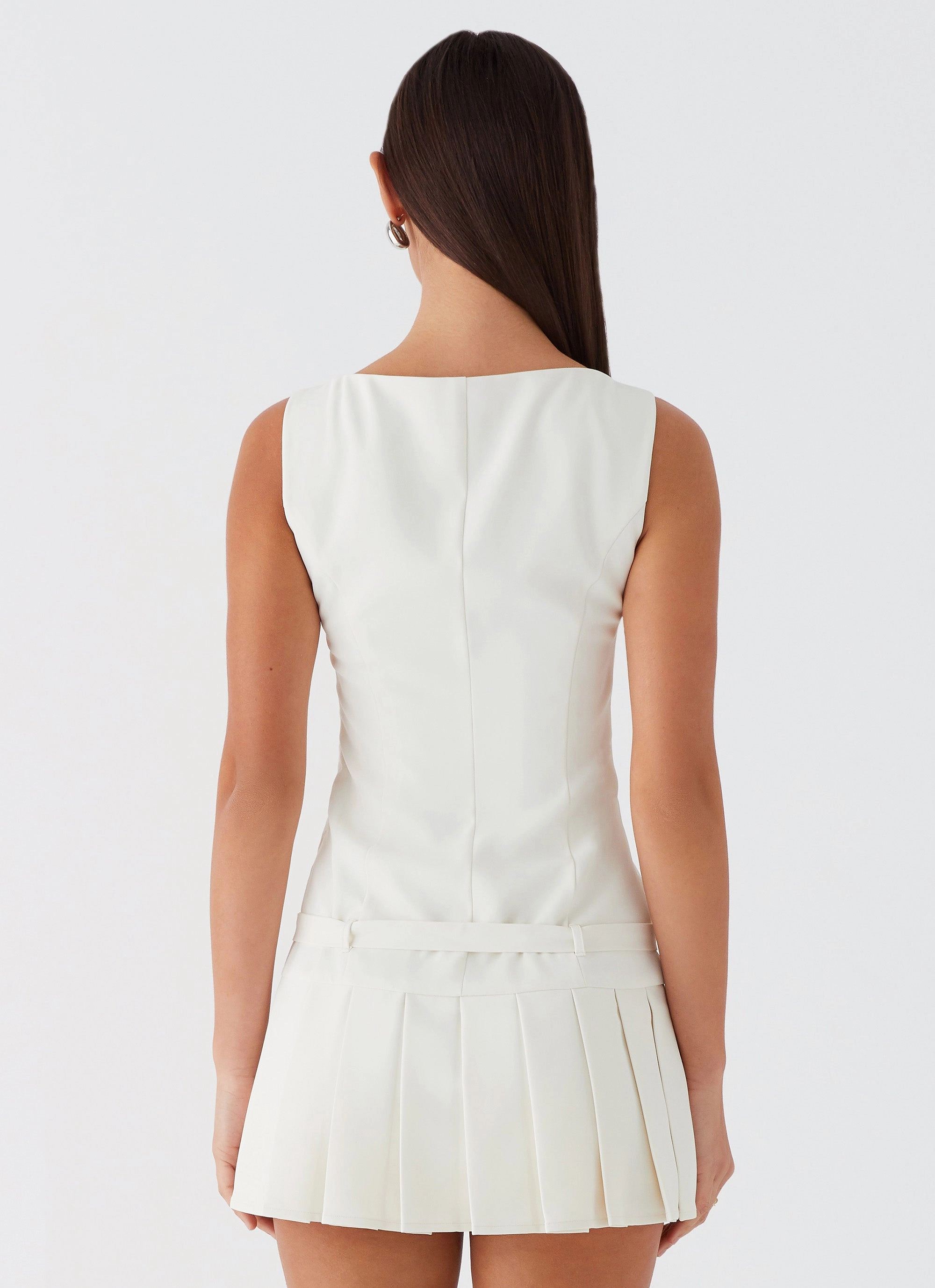 Travel Friendly No More Excuses Belt Mini Dress - Ivory