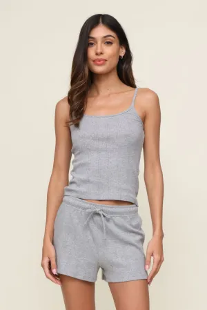 Shannon Pointelle Tank Top OdorControl RibbedTrim