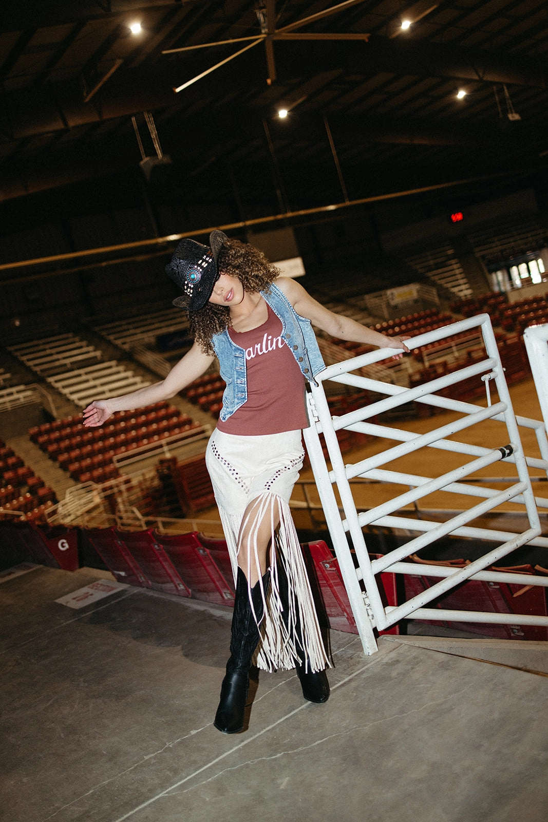 Last Dance Studded Fringe Skirt Wardrobe Basics