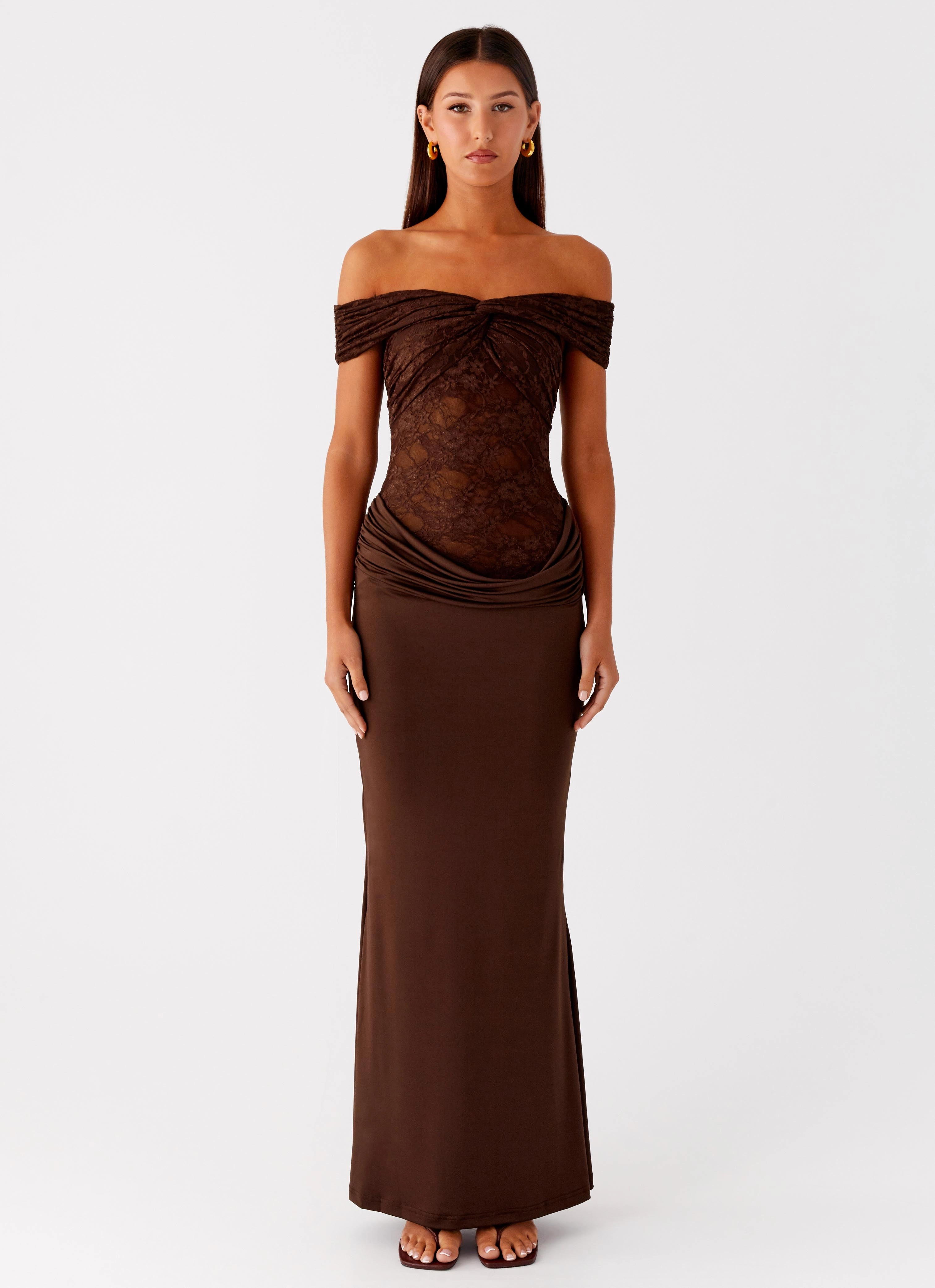 Either Way Maxi Dress - Chocolate Office Friendly