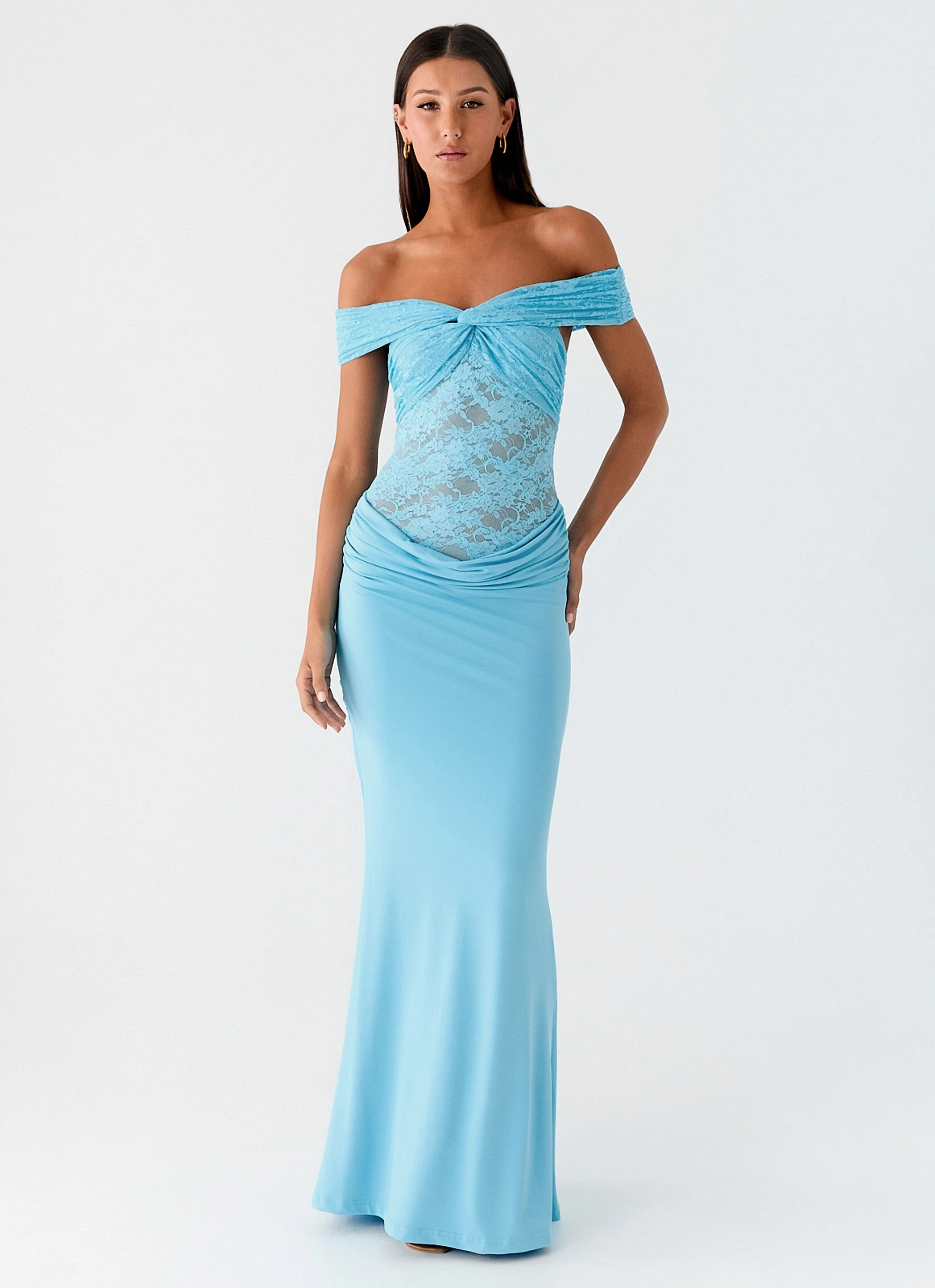 Work Vibes Versatile Design Either Way Maxi Dress - Turquoise Blue