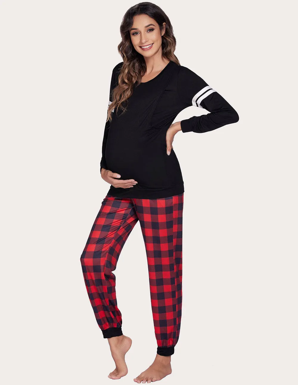 Ekouaer Breastfeeding Nursing Pajamas Set (US Only)