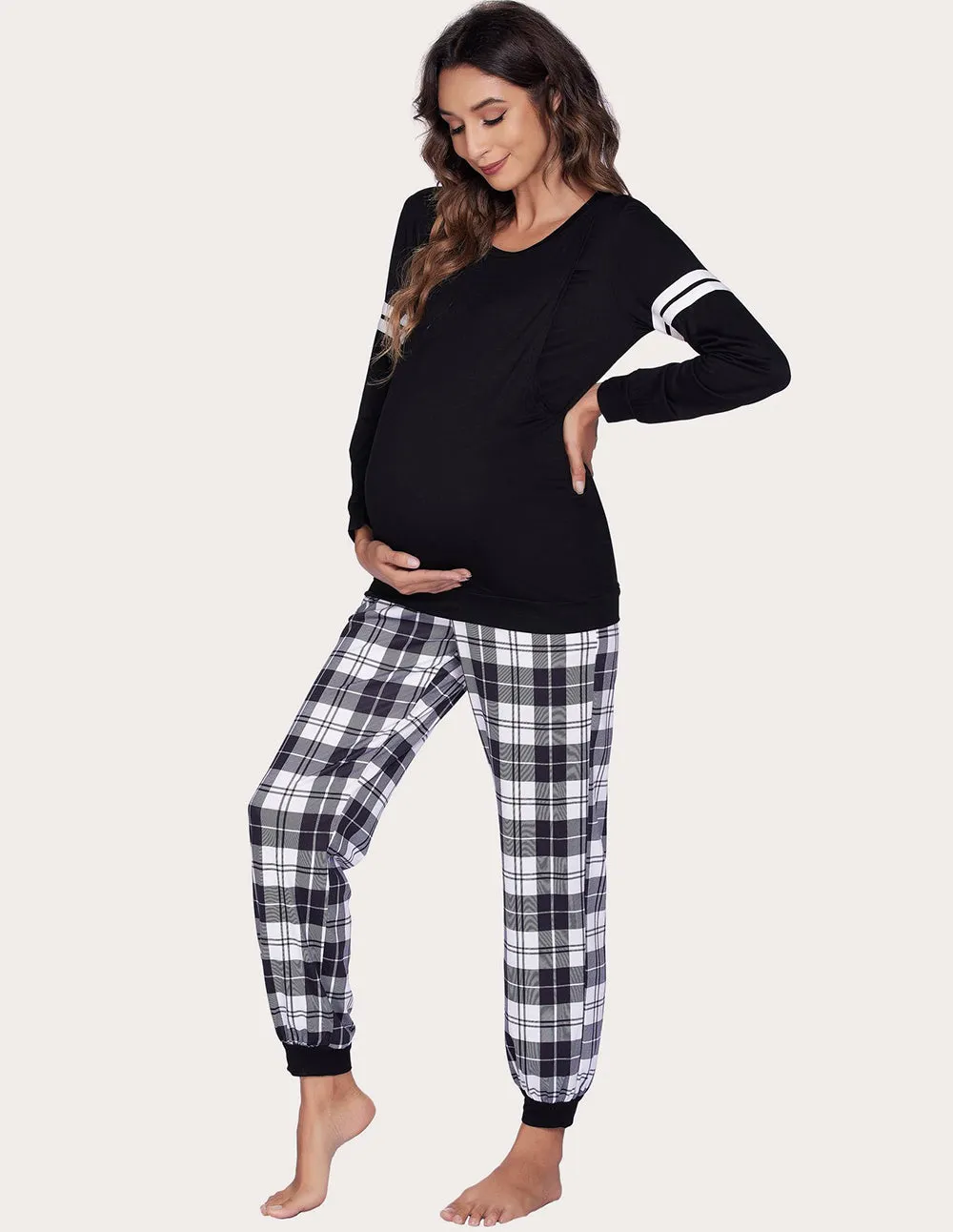 Ekouaer Breastfeeding Nursing Pajamas Set (US Only)