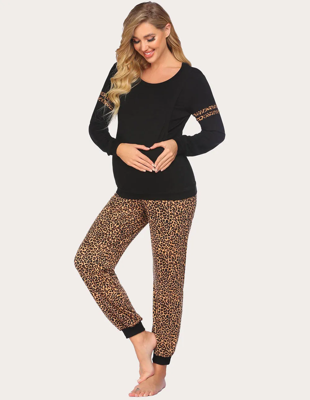 Ekouaer Breastfeeding Nursing Pajamas Set (US Only)