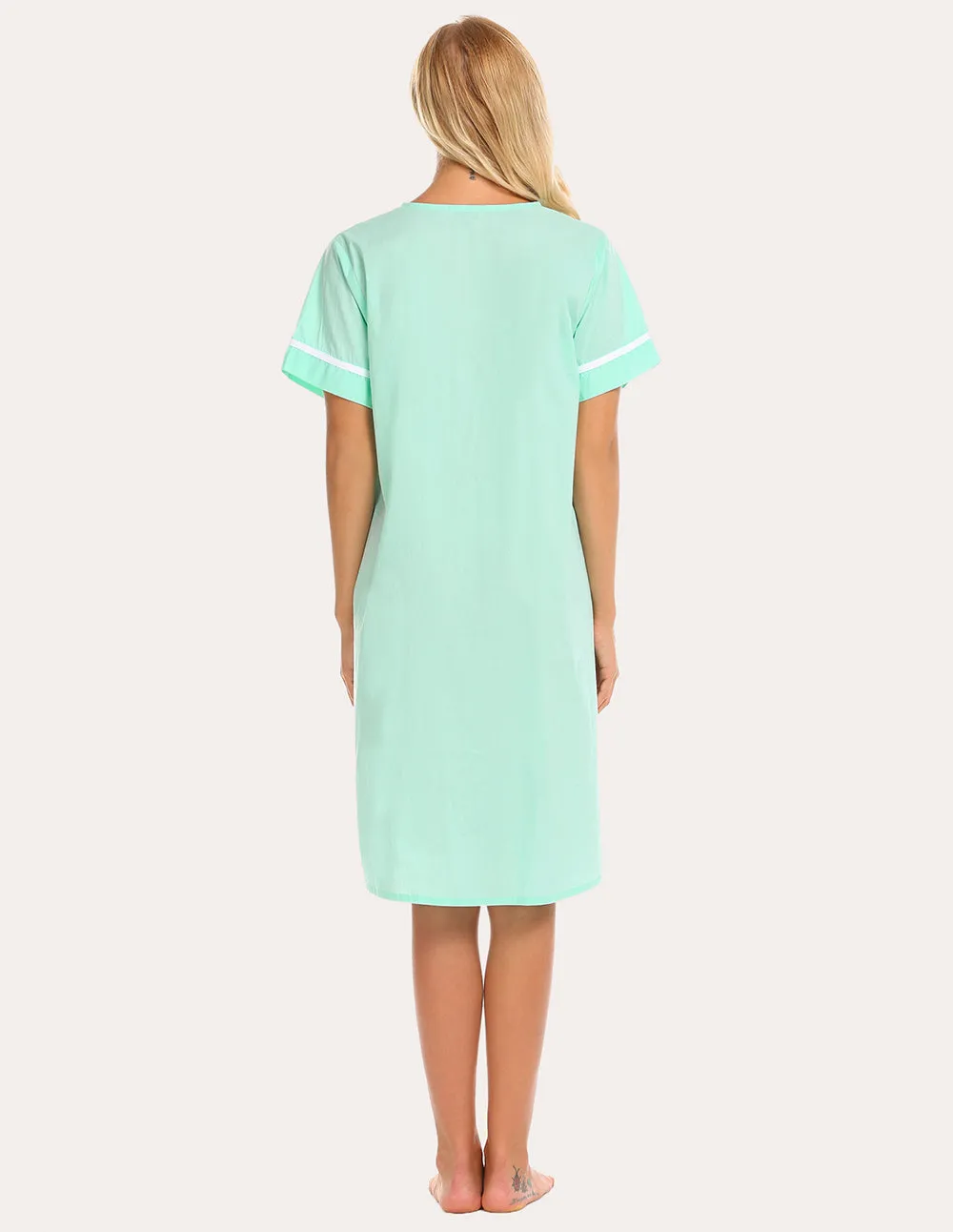 Ekouaer Cotton House Dress Nightgown (US Only)