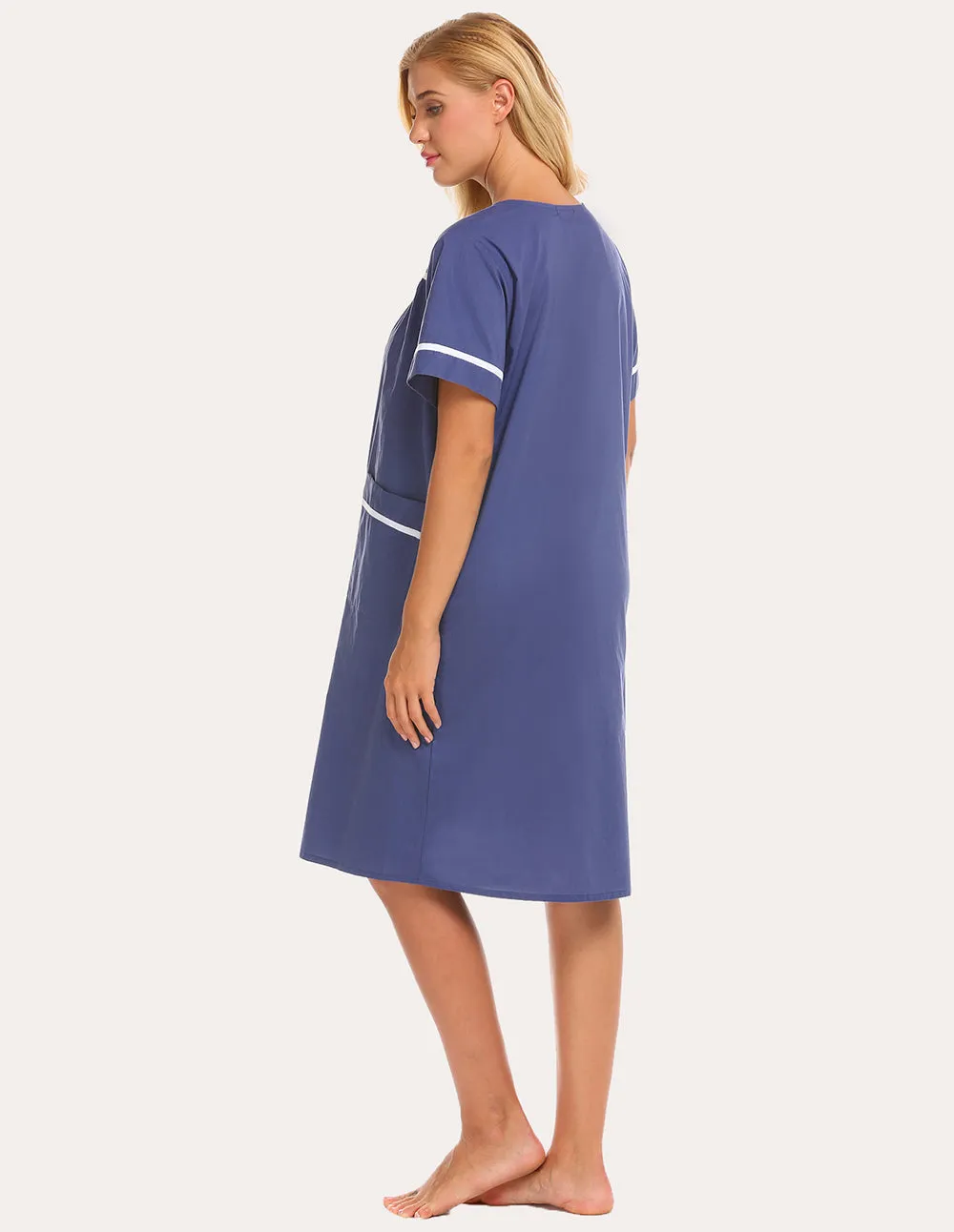 Ekouaer Cotton House Dress Nightgown (US Only)