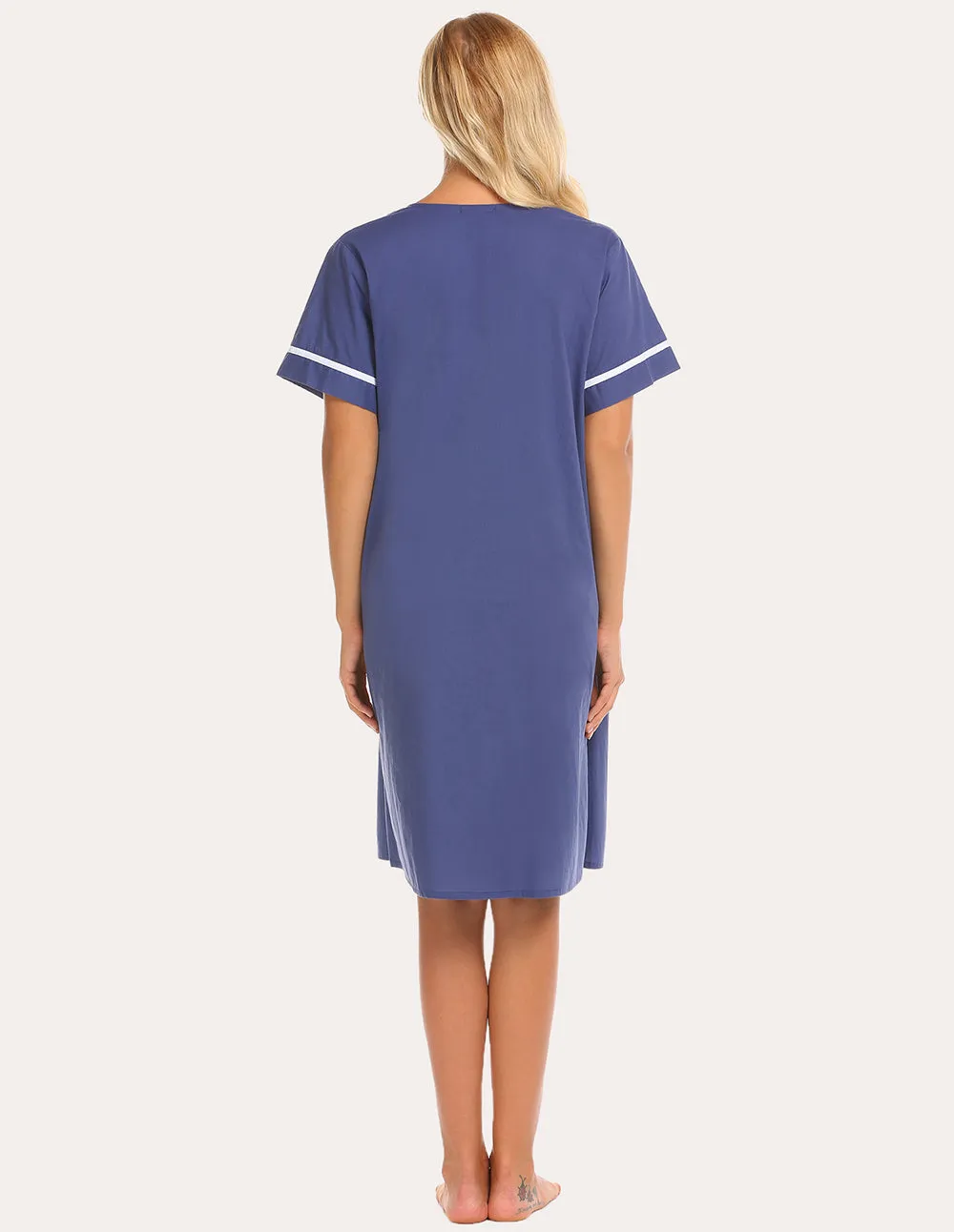 Ekouaer Cotton House Dress Nightgown (US Only)