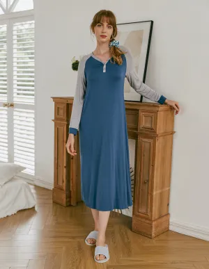Ekouaer Henley Sleep Dress (US Only)