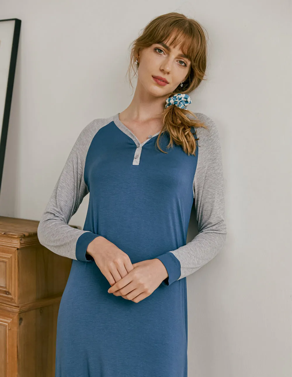 Ekouaer Henley Sleep Dress (US Only)