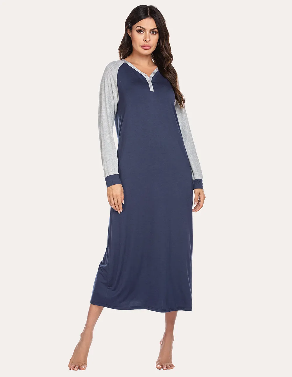 Ekouaer Henley Sleep Dress (US Only)