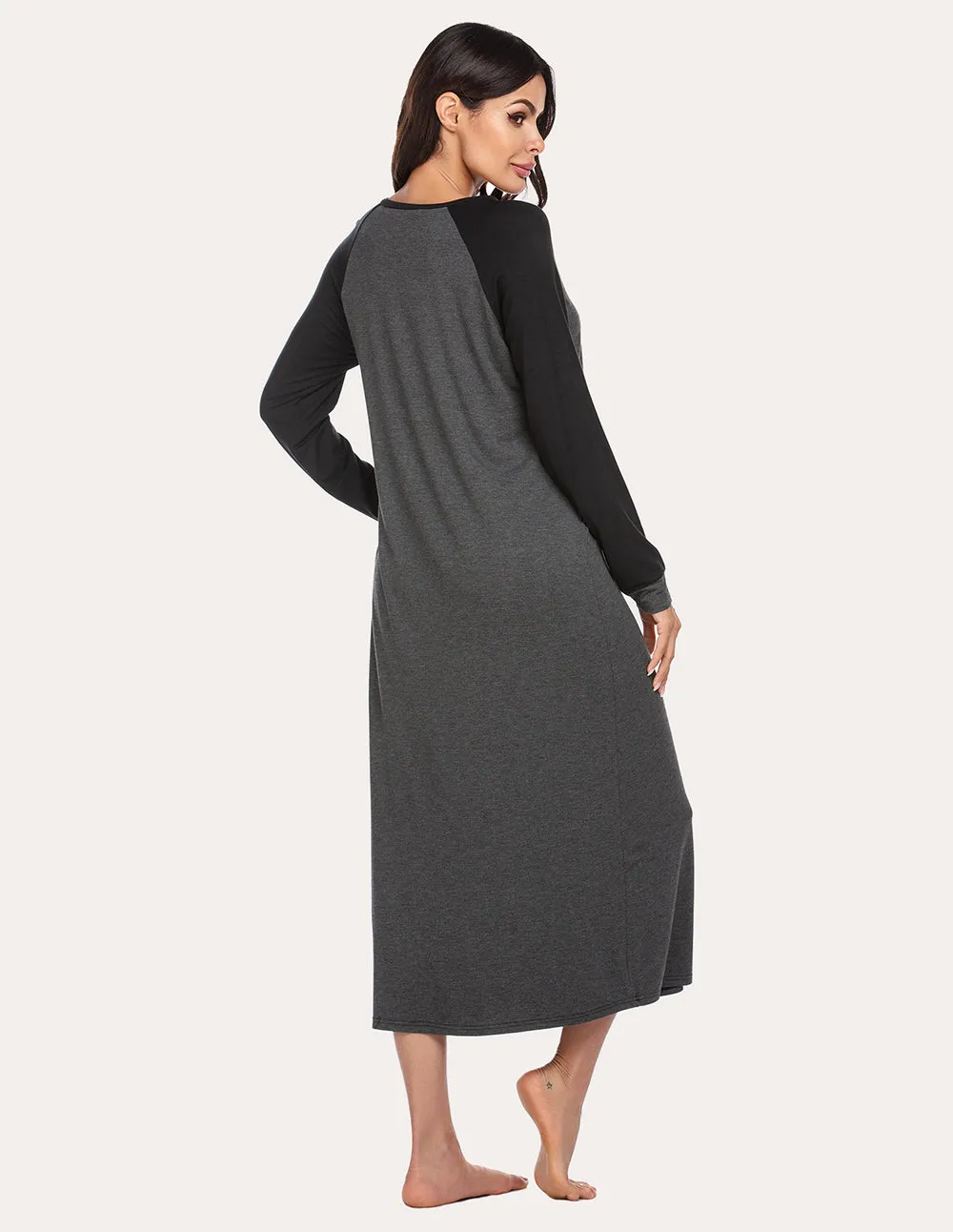 Ekouaer Henley Sleep Dress (US Only)