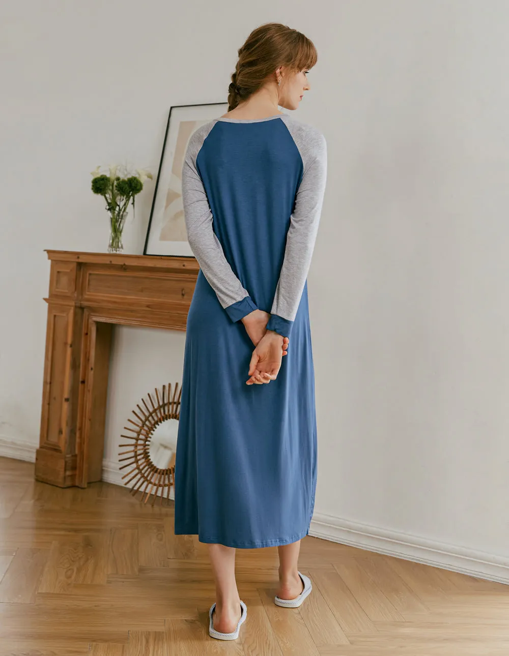 Ekouaer Henley Sleep Dress (US Only)
