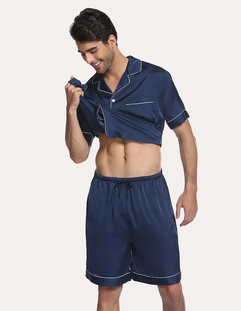 Ekouaer Men Satin Pajama Set (US Only)