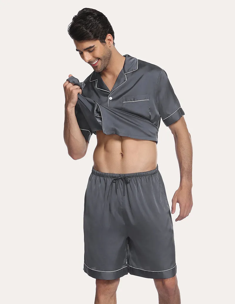 Ekouaer Men Satin Pajama Set (US Only)